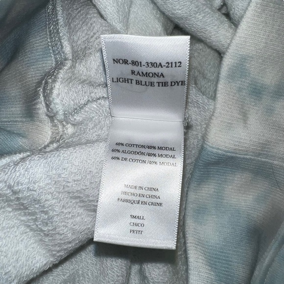 New Rails Ramona Tie Dye Cotton Crewneck Pullover Sweater Size S Women Blue - Picture 5 of 6